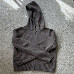 Women’s GAP Light Brown Zip-Up Hooded Sweater